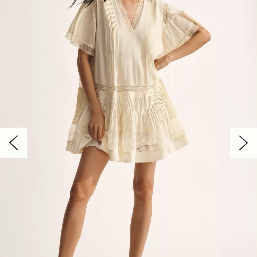 Maeve Cream Mini Dress